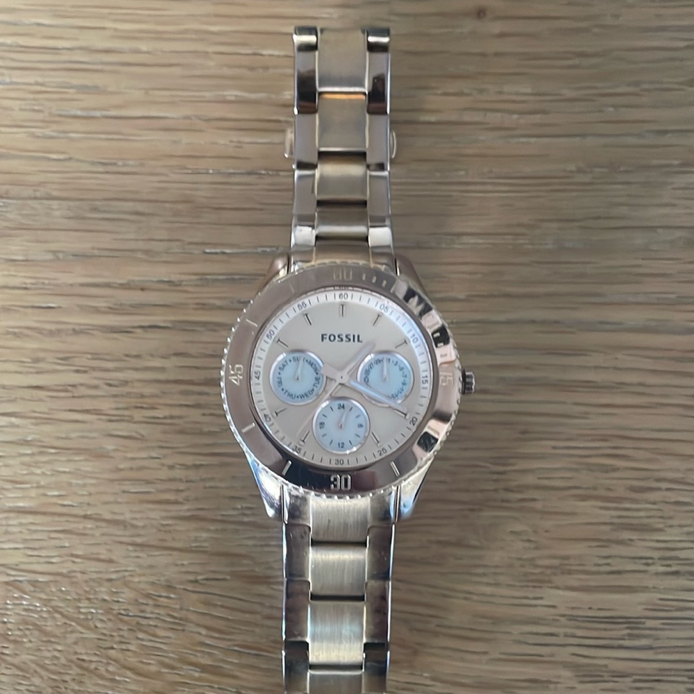 Rose gold watch
